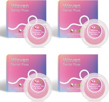 Woven Dental Floss Coconut Oil Infused Expanding Dental Floss,
