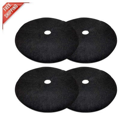 Reusable 32.3 Inch Tree Weed Barrier Mat - 4 Pack for Root Protection & Health