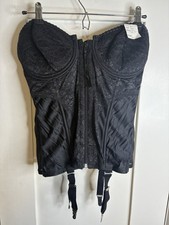 Vintage NWT Frederick  s Of Hollywood Black Corset Women  s 38 D