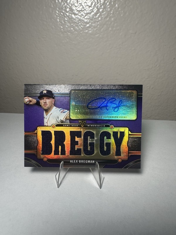 2024 TOPPS TRIPLE THREADS ALEX BREGMAN TTAR-ABR1 JERSEY PATCH AUTO AUTO /27