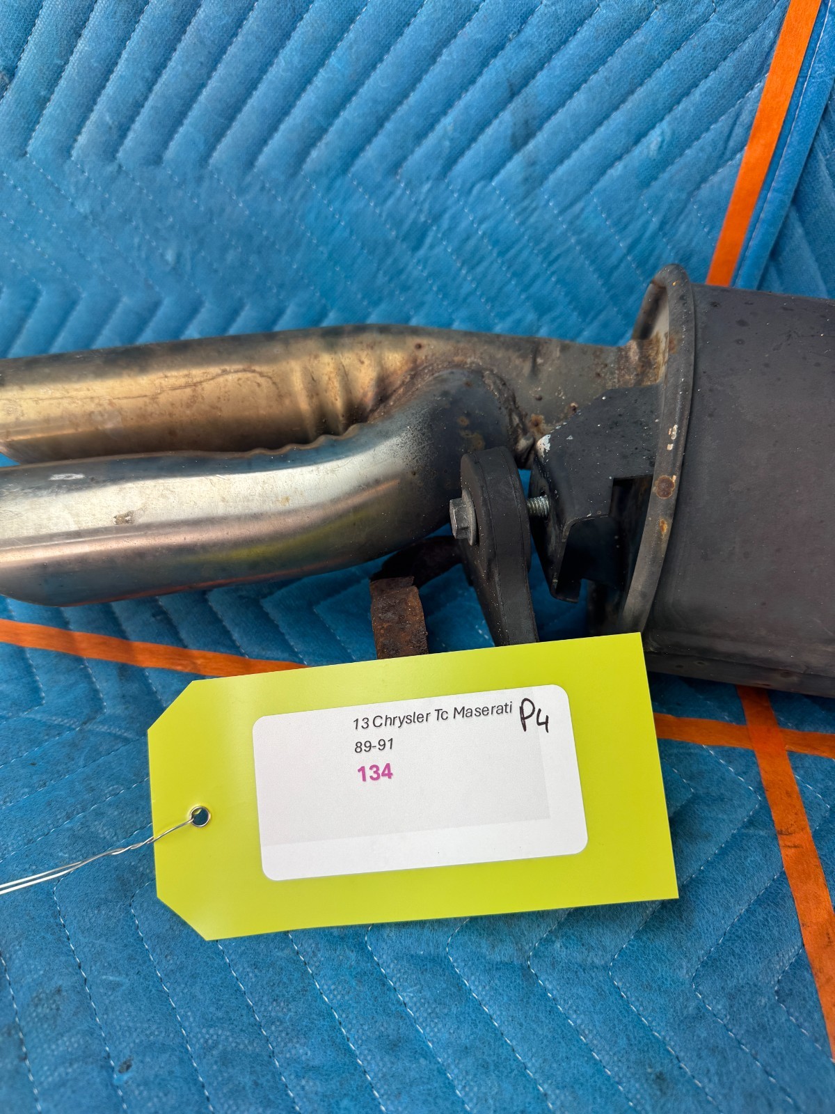 1989-1991 Chrysler TC Maserati Rear Exhaust D OEM 46K