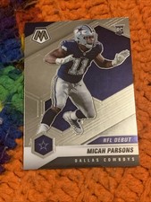 Micah Parsons 2021 Mosaic Football #257 RC NFL Debut Base Dallas Cowboys