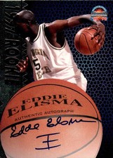 1997 Score Board Autographed BK Platinum Autographs 13 Eddie Elisma Auto RC Card