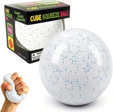 NeeDohh Snow Ball Crunch Squishy Stress Ball Soft Sensory Fidget Toy for Squeez
