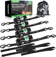 Retractable Ratchet Straps 1in X 10ft 1650lb Break Strength