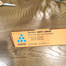 Ricoh Savin Lanier Genuine Cyan Print Cartridge IM C6000 EDP 842282