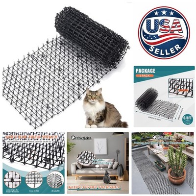 6.5ft Cat Scat Mat with Soft Spikes, Humane Indoor/Outdoor Cat Deterrent Mat ...