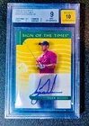 Tiger Woods 2003 SP Authentic Golf Sign Of The Times Auto SP BGS 9/10 🔥