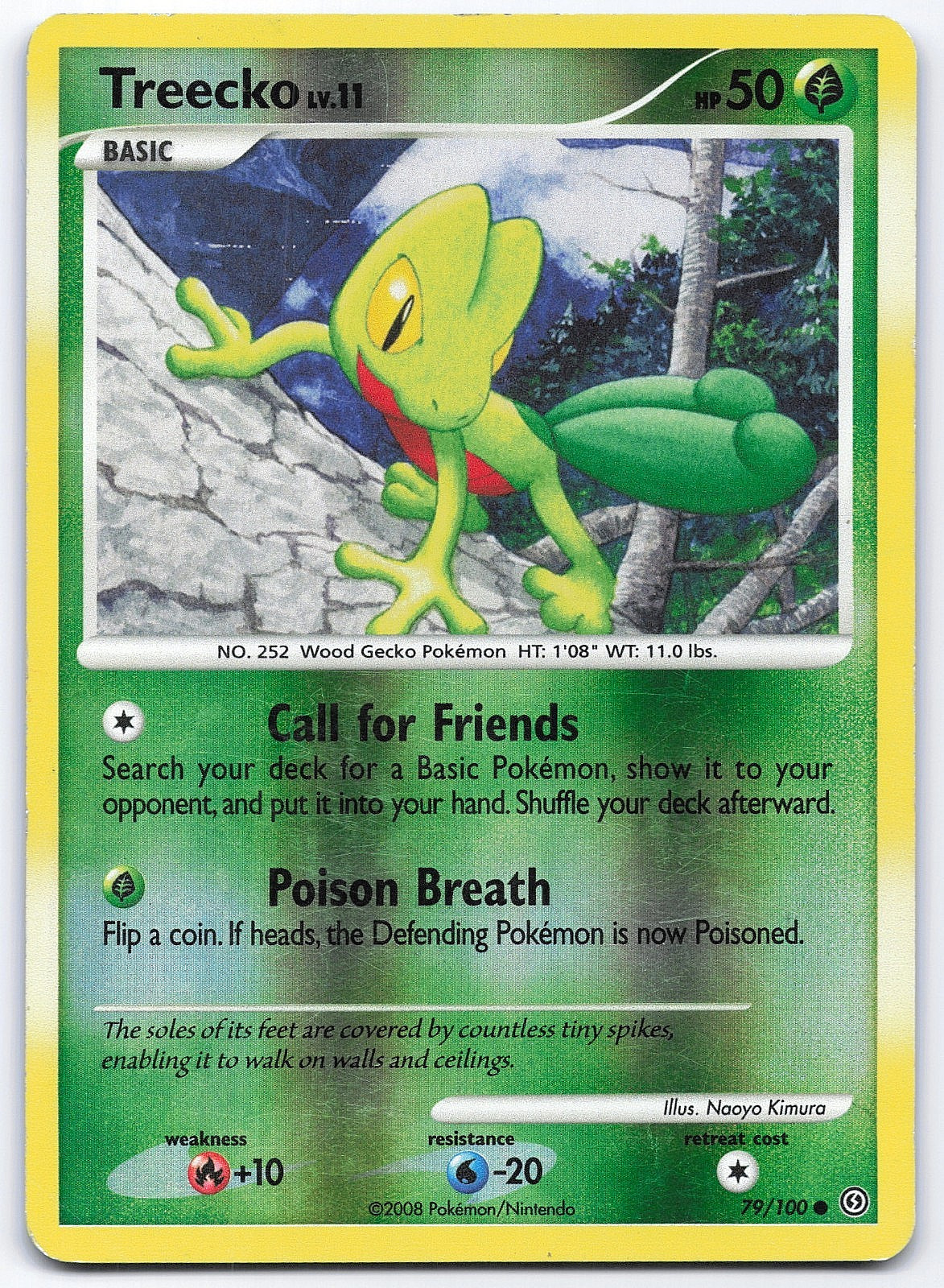 Treecko 79/100 Stormfront Reverse Holo Pokemon Card