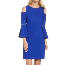 Eliza J Crepe Cold Shoulder Dress 2