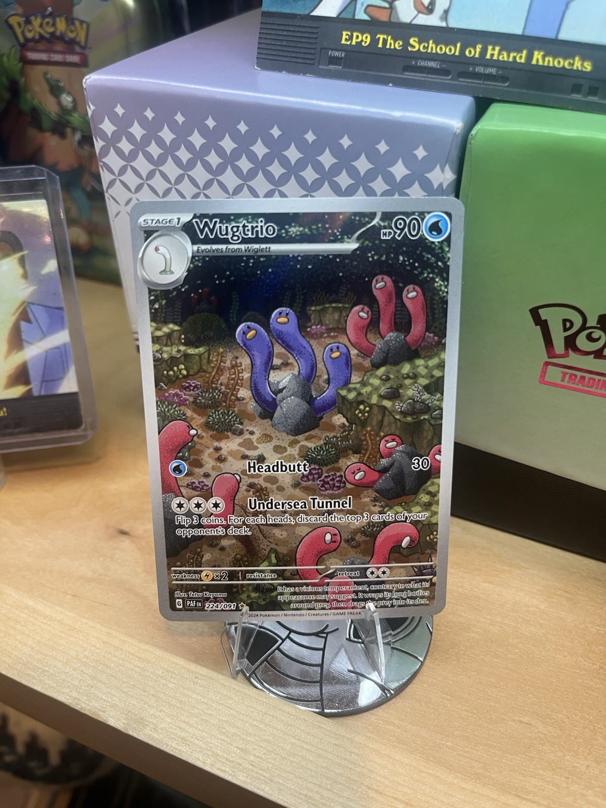 Wugtrio 224/091 Illustration Rare - Paldean Fates Pokemon Card - NM