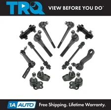 TRQ 14 Piece Steering Suspension Kit Ball Joints Tie Rods Pitman Idler Arms New