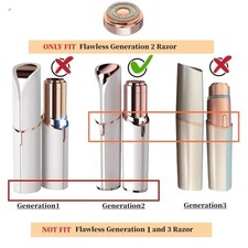 Generation 2 Replacement Heads for Flawless Facial Hair Remover Compatible wi...