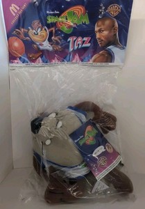 Vintage 1996 McDonald's Space Jam TAZ Plush WB Looney Tunes Toy SEALED NEW
