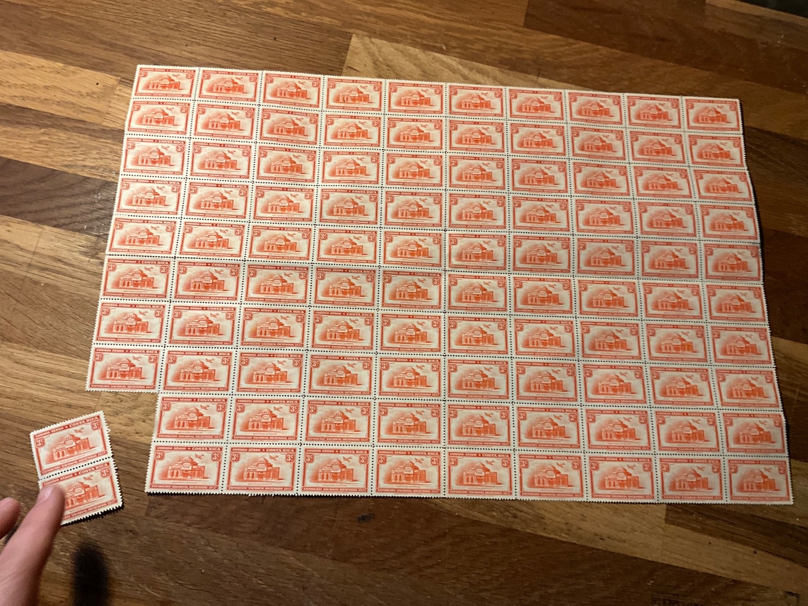 Costa Rica Airmail Stamp, 1938, sc#C36, Mint, Never Hinged, OG, 100x a62