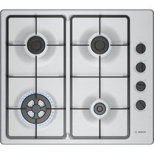 Bosch Series 2 60cm 4 Burner Gas Hob - Stainless Steel PBH6B5K60