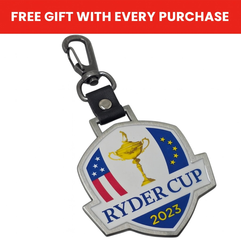 2023 Ryder Cup Shield Bag Tag Keyring - Marco Simone - in Gift Box