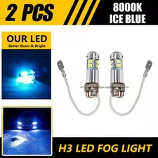 2pcs H3 3000k Yellow8000k Blue 100w High Power Led Fog Light Driving Bulbs New
