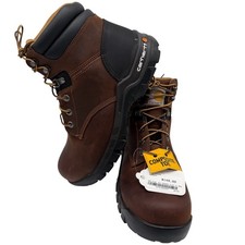 NWT Carhartt Rugged Flex Work Boots 9.5W Brown Composite Toe Leather Industrial