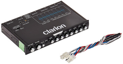 Clarion EQS755 7-Band Car Audio Graphic Equalizer with Front 3.5Mm Auxiliary Inp