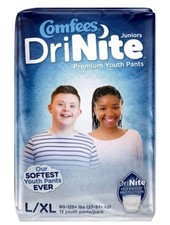 Comfees Drinite Juniors Premium Youth Pants L/LX 52 Count