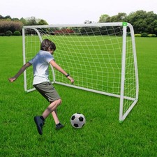 6'X4' Soccer Goal for Backyard Kids Portable Soccer Net with High-Strength Ne...