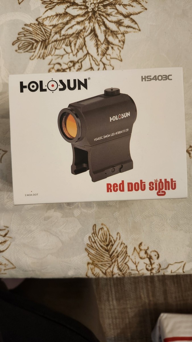 Holosun HS403CSolar Power Micro Red Dot Sight - Black for sale