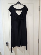 Maternity Redhering Dress Dlack Size 14 Short Sleeve Pre Owned