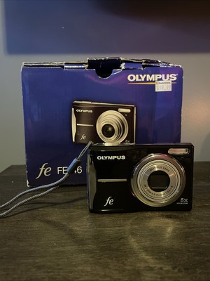 Olympus FE Model FE-46 12.0MP Digital Camera Black - Tested