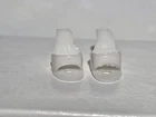 Vintage Barbie Doll #1 White Open Toe Heels w/ Holes Japan