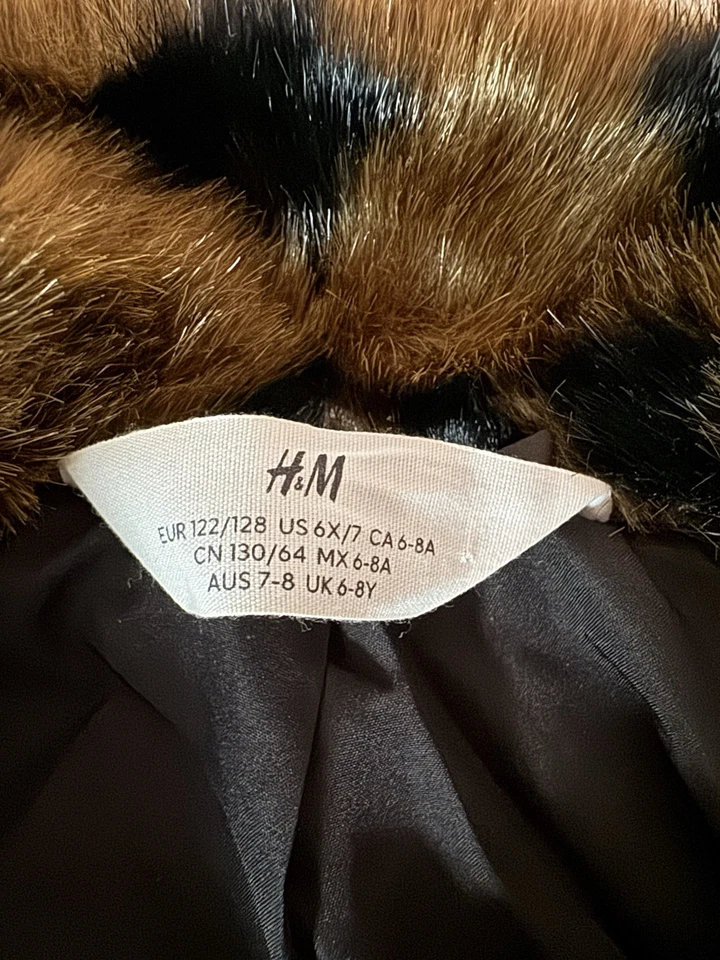 Chaqueta de leopardo de piel sintética H&M — Talla US 6X/7 (EUR 122/128) Foto 2 de 4
