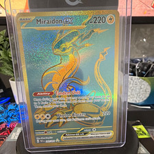 Pokemon TCG Miraidon ex 243/091 SV Paldean Fates Secret Rare Holo FA 220 HP