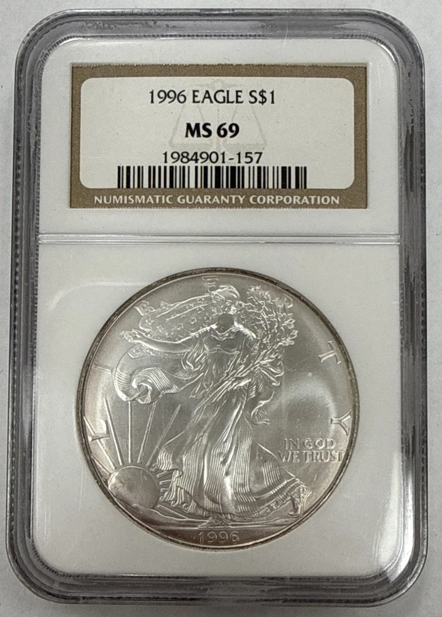 Preços baixos em 1996 moedas de prata American Eagle | eBay