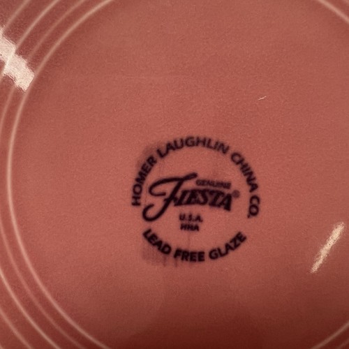 FIESTA Fiestaware Homer Laughlin P86 ROSE 10½” DINNER PLATE - Picture 4 of 5