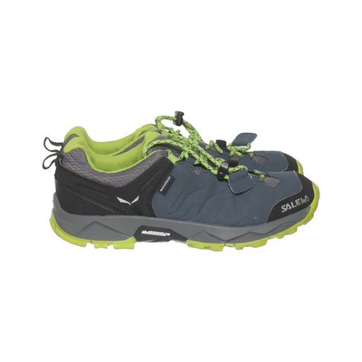 Salewa, Wanderschuhe, Größe: 35, JR MTN TRAINER WP, Blau/Grün/Schwarz #led