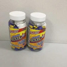 LOT OF 2 Stacker two Dietary Supplement "Fat Burner Weight Loss 100 CAP 04/2028