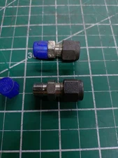 (2) Tylok 4-2 FBZ-SS Stainless Hydraulic Compression 1/4" OD Tube x 1/8 NPT