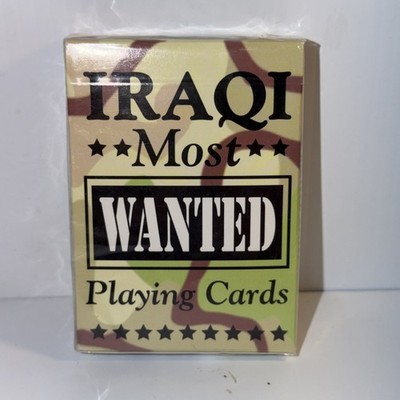 Iraqi Most Wanted Playing Cards Sealed USA  (Bicycle Brand)
