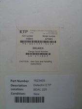Scrapped Bruker ETP Ion Detector Electron Multiplier iCAP P/N: 14843 AF843