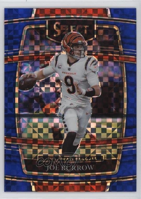 2021 Panini Select Concourse Blue Prizm 124/199 Joe Burrow #9 1rr7