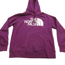 North Face Hoodie Womens Medium Long Sleeve Pullover Hooded Pockets Pink