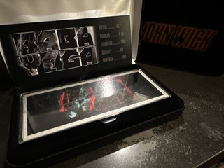 2023 John Wick Baba Yaga 4 Oz Colorized Silver Bar