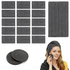 KarsJeGu 120 PCS Compressed Facial Sponges, Natural Cellulose Face Black