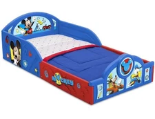 Disney Mickey Mouse Plastic Sleep and Play Toddler Bed by Delta Children New