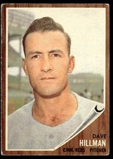 1962 Topps Dave Hillman -- Cincinnati Reds #282