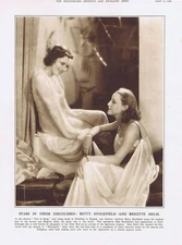 Betty Stockfield & Brigitte Helme in the Movie 'City of Song' Vintage Print 1930