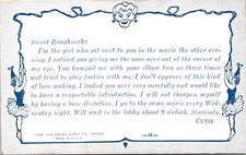 1938 Humorous Searching for LOVE Letters, Exhibit Supply, CHICAGO, IL Postcard