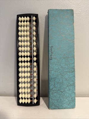Vintage White Bead Abacus 