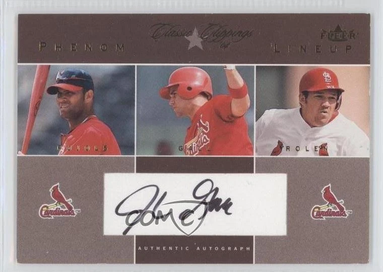 その他  Pujols Auto Fleer Albert Pujols Fleer 亲笔签名棒球体育集换卡| eBay