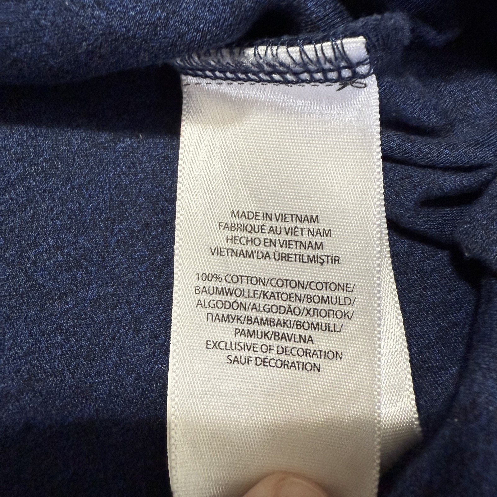 Polo Ralph Lauren camicia uomo 2XL blu manica lunga cotone grande pony pullover